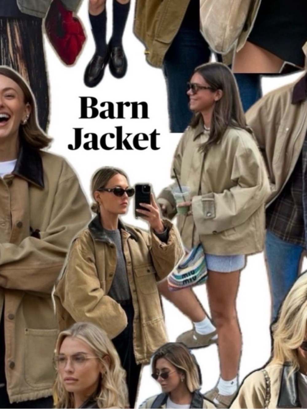 LL bean Barn Jacket Women’s Oversized Khaki Coat Women's M